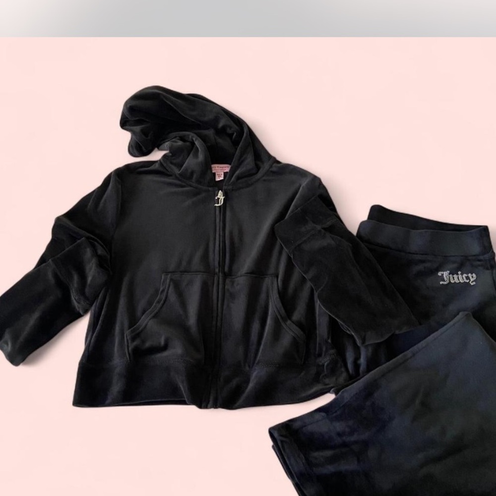Juicy Couture Black Jacket & Pants Set